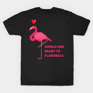 flamingo pixel art T-Shirt